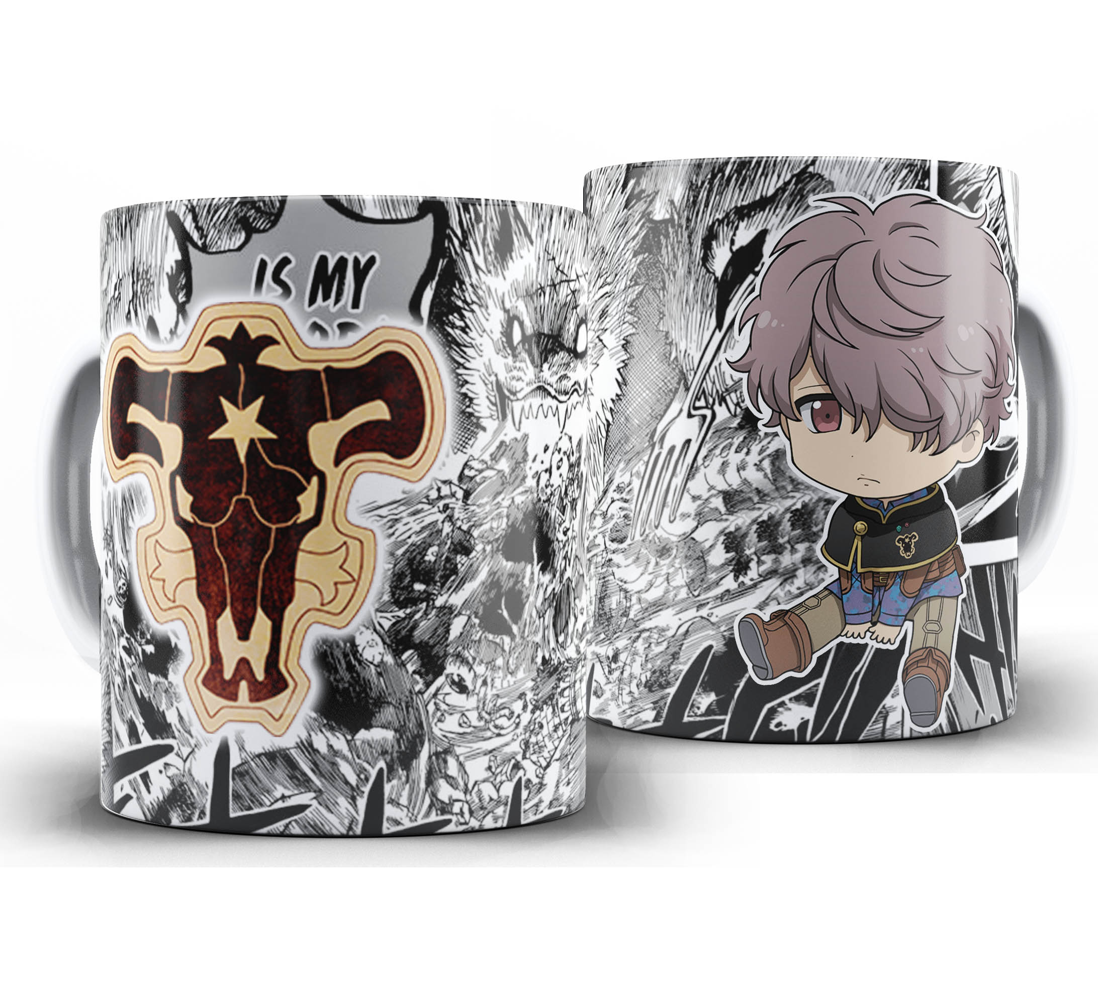 Caneca Anime - Black Clover Chibi - Gauche